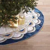 FRONTGATE STARRY SAPPHIRE TREE SKIRT