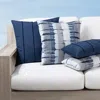 FRONTGATE STRIPE SHIBORI & QUADRILLE INDOOR/OUTDOOR PILLOW COLLECTION BY ELAINE SMITH