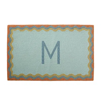 Frontgate Summer Border Monogram Door Mat