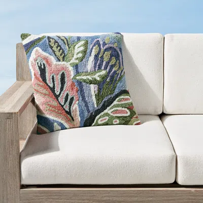 Frontgate Summer Garden Indoor/outdoor Pillow In Blue