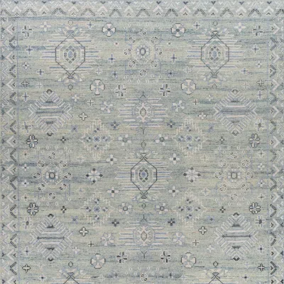 Frontgate Sylvie Hand-knotted Rug In Blue