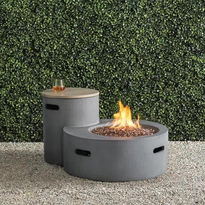 Frontgate Talan Fire Table In Gray