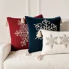 Frontgate Tasseled Snowflake Pillow Cover In Off-white