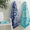 Frontgate Tavira Tile Beach Towel In Blue