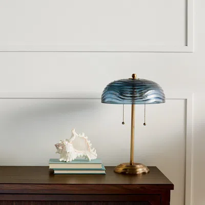 Frontgate Tayla Accent Table Lamp In Blue
