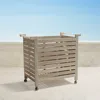 Frontgate Teak Storage Cart
