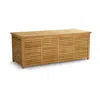 Frontgate Teak Storage Chest Tailored Covers In Gray