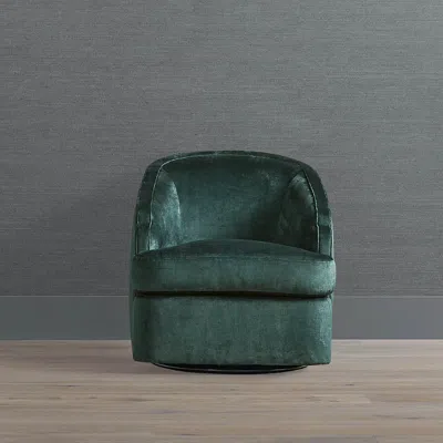 Frontgate Tilda Swivel Chair In Green