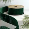 Frontgate Tonal Velvet Ribbon In Green