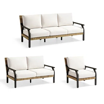 Frontgate Torano Seating Replacement Cushions In White