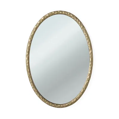 Frontgate Torres Oval Wall Mirror In Gold