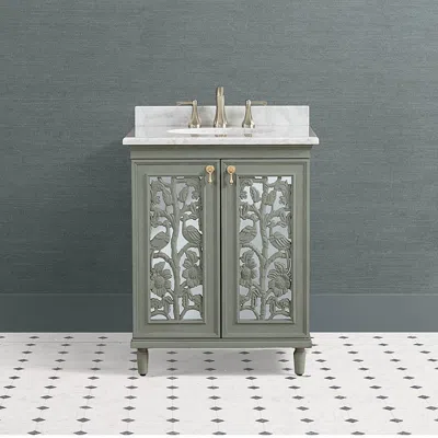 Frontgate Toulon 27" Handcarved Powder Bath Vanity