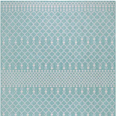 Frontgate Tulane Trellis Indoor/outdoor Rug In Gray