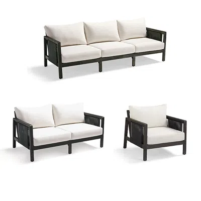 Frontgate Veda Seating Replacement Cushions In Black