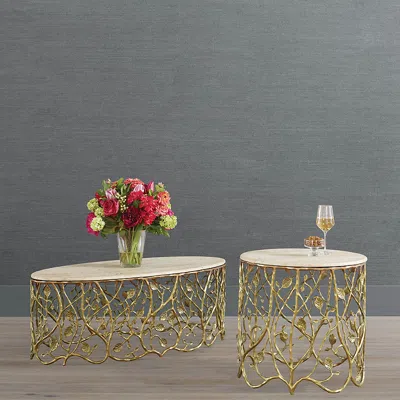 Frontgate Vinery Coffee Table In Gold