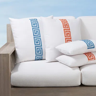 Frontgate Voyager Indoor/outdoor Pillow Collection By Elaine Smith In Capri