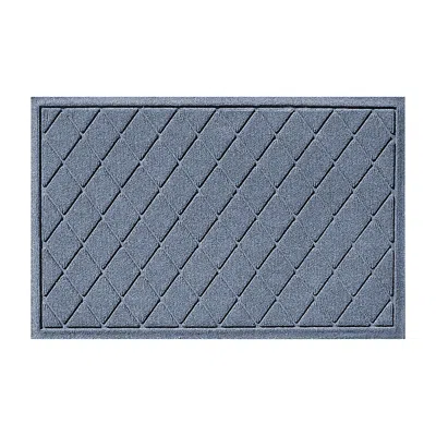 Frontgate Water & Dirt Shield  Argyle Door Mat In Blue