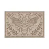 Frontgate Water & Dirt Shield  Honey Bee Door Mat In Charcoal