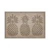 Frontgate Water & Dirt Shield  Pineapple Trio Door Mat In Medium Gray