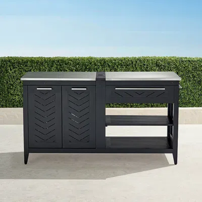 Frontgate Westport Aluminum Ultimate Entertaining Station In Gray