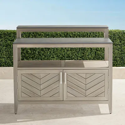 Frontgate Westport Bar In Weathered Teak