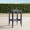 Frontgate Westport Aluminum Bar Stool In Jet Black