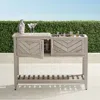 Frontgate Westport Console With Beverage Tub In Weathered