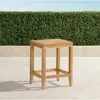Frontgate Westport Teak Counter Stool In Natural