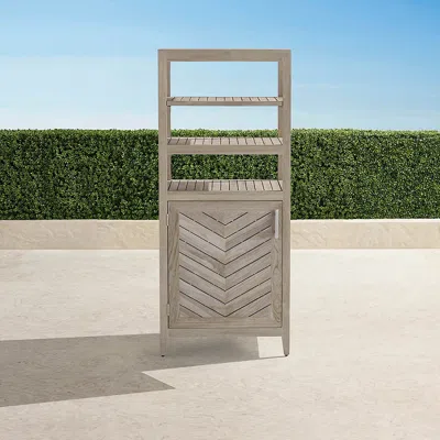 Frontgate Westport Etagere In Weathered Teak In Neutral