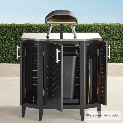 Frontgate Westport Outdoor Kitchen In Jet Black Aluminum