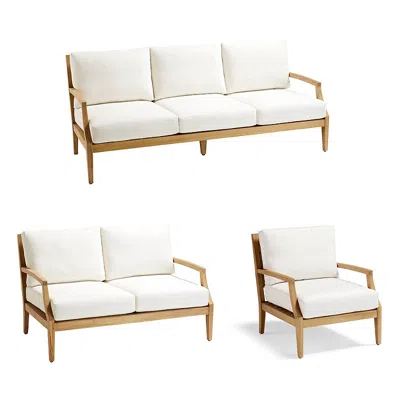 Frontgate Westport Seating Replacement Cushions In White