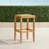 Frontgate Westport Teak Bar Stool In Natural