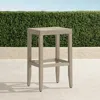 Frontgate Westport Teak Bar Stool In Weathered Finish