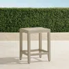 Frontgate Westport Teak Counter Stool In Weathered Finish