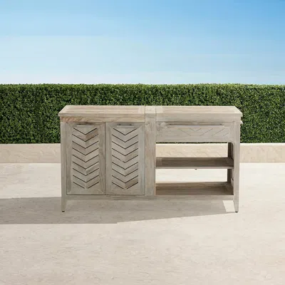 Frontgate Westport Teak Ultimate Entertaining Station