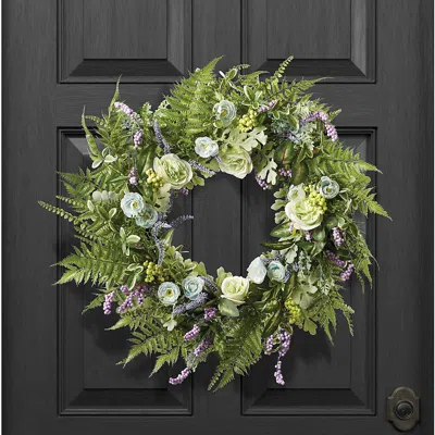 Frontgate Wild Rose And Mixed Berry Wreath