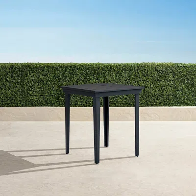 Frontgate Windsor Aluminum Bar Table In Matte Black Aluminum