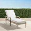 Frontgate Winhill Chaise Lounge With Cushions In Weathered Teak