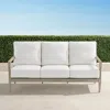 Frontgate Winhill Sofa With Cushions In Weathered Teak