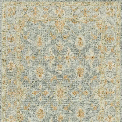 Frontgate Zara Hand-knotted Rug In Yellow