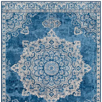 Frontgate Zoie Performance Area Rug In Blue