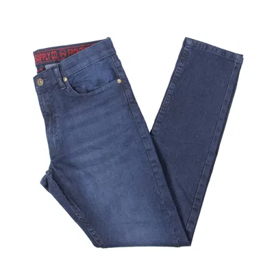 Frontier Supply Co. Womens Denim Mid Rise Bootcut Jeans In Blue