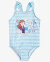 Frozen Toddler Girls  One-piece Swimsuit In Blue