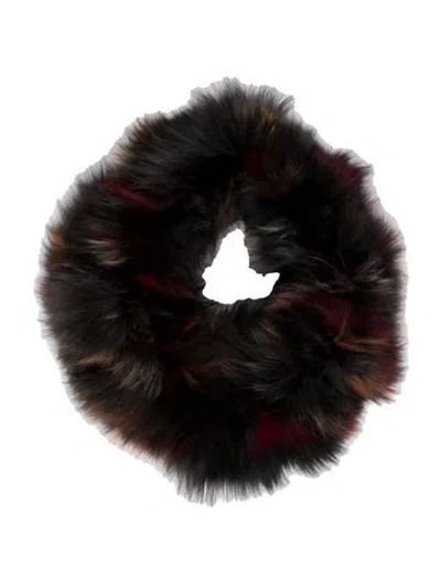 Pre-owned Frr Canada Fur Snood In Red