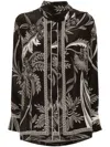 F.r.s For Restless Sleepers For Restless Sleepers Printed Silk Shirt In Brown