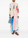 F.r.s . Printed Silk Dress In Multi