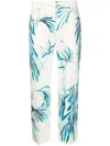 F.r.s . F.r.s. Wide-leg Printed Cotton Trousers In Blue