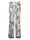 F.r.s . Printed Silk Trousers In Multi