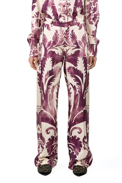 F.r.s For Restless Sleepers Alpo Pajama Pants In Damascus Pink In Purple