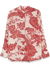 F.r.s For Restless Sleepers For Restless Sleepers Cotton And Silk Blend Shirt In Red